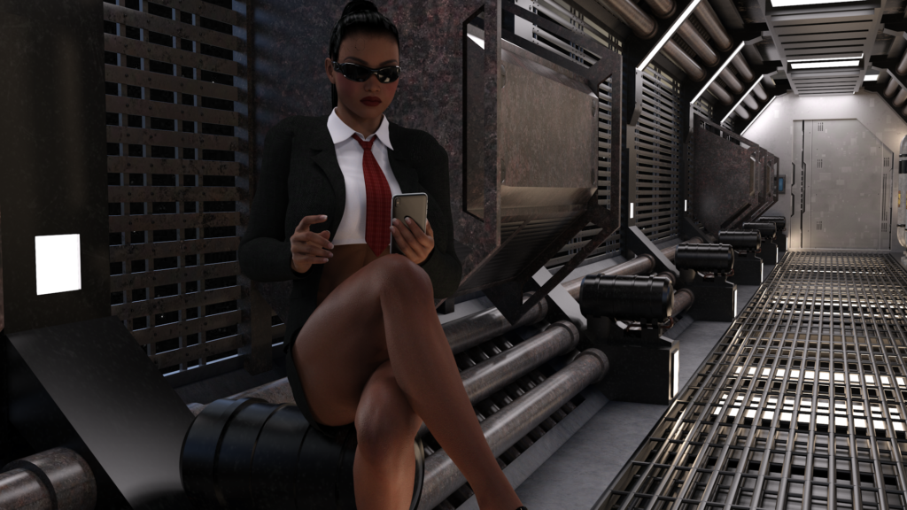 Maia in a screenshot from Cadulium by Osgoode Media