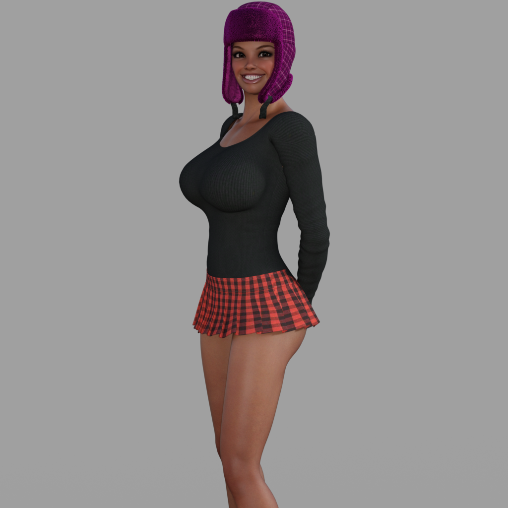 Maria from Cadulium (by Osgoode Media) standing and smiling with her hands behind her back