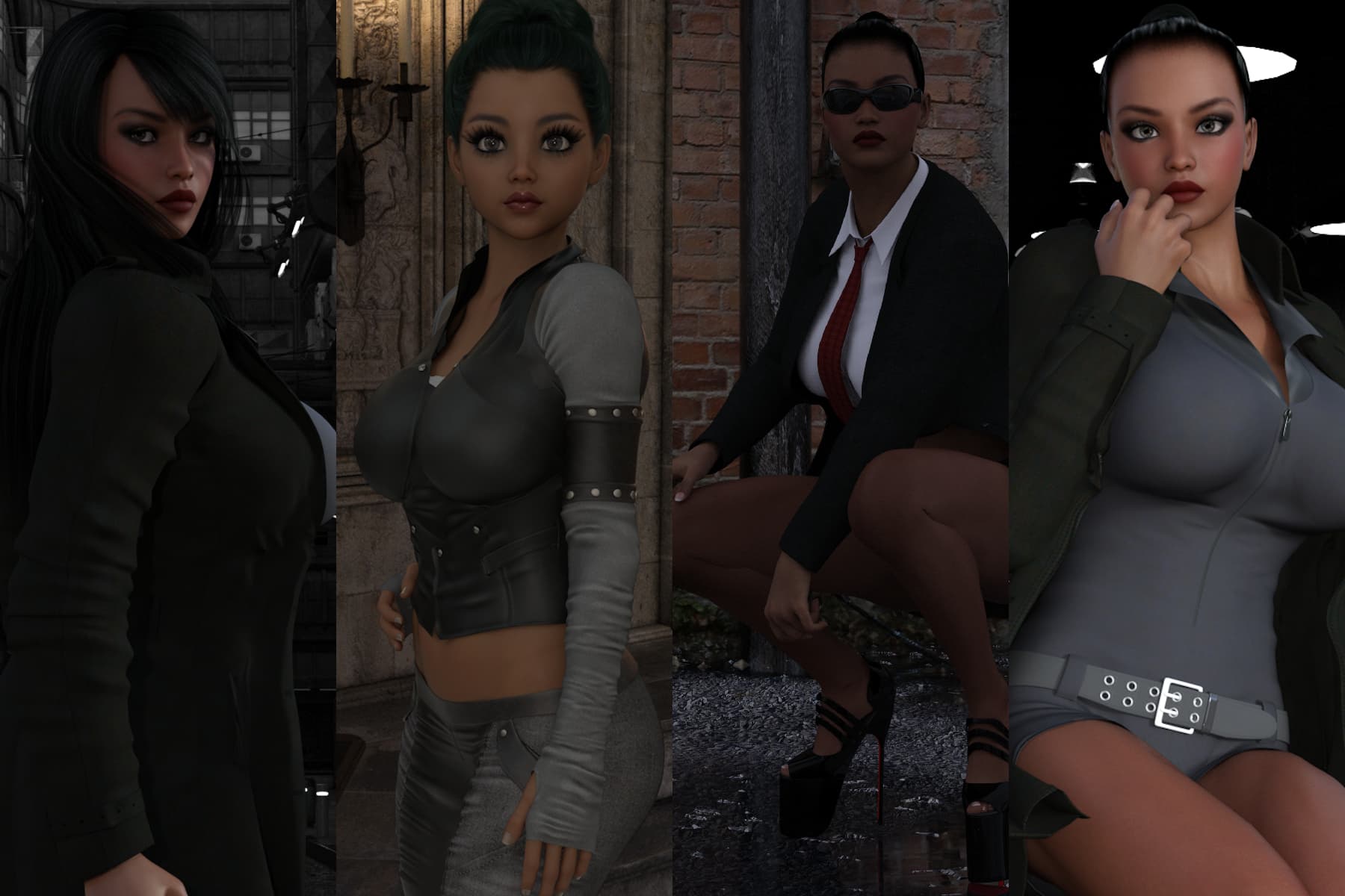 Maia from Cadulium, the Magical Stranger from Touch from a Raindrop, Detective 44 from Enadakina, Detective 73 from Enadakina